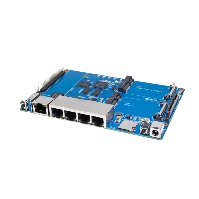 Banana Pi Bpi-r64 With Mt7615 Module R64 Metal Case Mediatek Mt7622 8g Emmc Flash 1g Ddr3 Support Wifi Poe 4g Module Cortex-A53