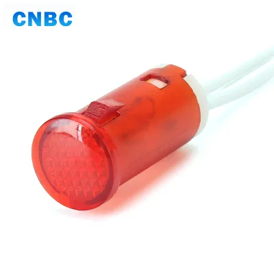 2018 Hot Sale12mm High Quality Waterproof Short Type Plastic Red 12v 120v 220v 24v Led Indicator Light With Cable