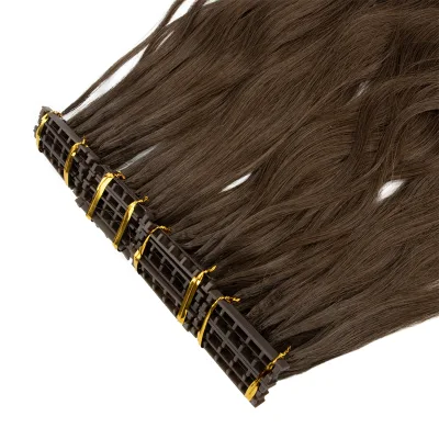 Qingdao Haohao Wholesale High Quality 12A Remy Human Hair 6D Hair Extension 3rd 6D Hair Extension New Arrival