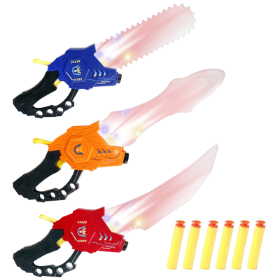 Toy Foam Shooting Gun Toy Mini Soft Bullet Gun Plastics Sword Chainsaws Shooting Soft Bullet Toys For Kids