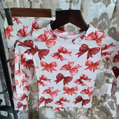 Best Selling Lightweight Cotton Girls Pajamas Vibrant Floral Print Sleepwear for Export