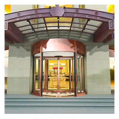 2025 Smart Access Control RFID Security System Revolving Door