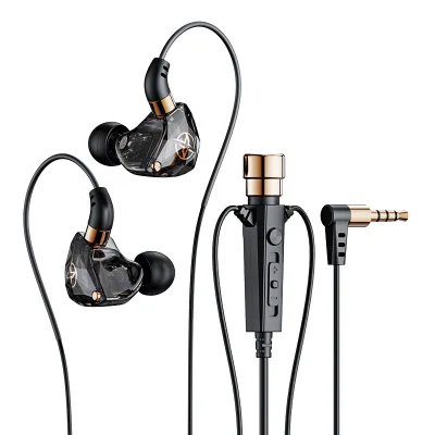 In-Ear Monitor Clip Mic 3.5mm Wired IPX-4 Waterproof 1.2m Cord Bluetrum Chipset AAC/SBC Codecs Private Mold for Karaoke Live