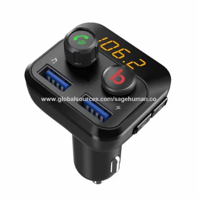 Car fm transmitter with music booster function to upgrade your car stereo's bass quality