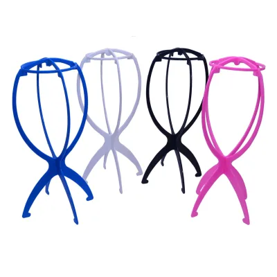Wholesale Wig Accessories Plastic Portable Wig Stand for Making Wigs