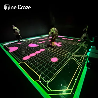 Customizable AR Interactive Projection Floor, Educational Physical Challenge Games, Multiplayer Competitive Mode for Kids Adults