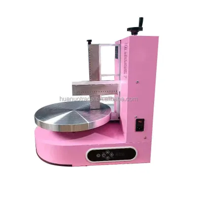 Automatic Cake Icing Smoother Machine Commercial Birthday Cake Cream Coating Spreader for Bakery Shop