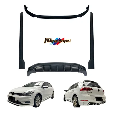 High Fitment Plastics Sport Design Bumper Lip Kit Body Kit 2014-2020 for Volkswagen Golf 7 7.5 Bodykit
