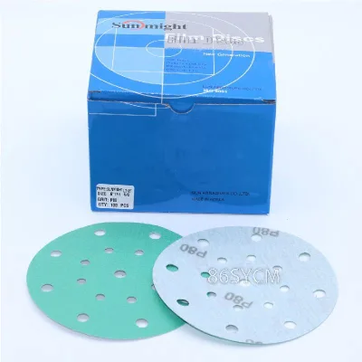High Quality Sun Might L312T Sandpaper 6 Inch Abrasive Paper P40-2000 Grits Hook and Loop