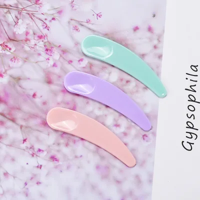 Wholesale Colorful Plastic Cosmetic Spatula Reusable Hygienic Scoop for Face Cream Body Lotion