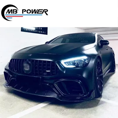 B-style Bodykit for GT63 Front Lip Fog Light Covers Rear Diffuser Rear air Vents Dry Carbon Fiber Material 2020 2021