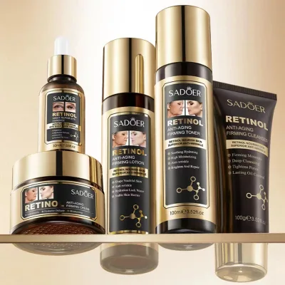 Skin Care Set Gift Skin Care Vegan Retinol Serum Cream for Post-acne Marks and Skin for Man and Woman