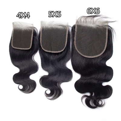 HD LACE Closure Frontal Thin Film swiss 13X4 4X4 5X5 6X6 Straight Wave Curly, Preplucked Transparent Lace Closure