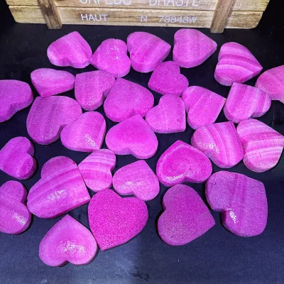 High Quality Polished Healing Quartz Love Theme Crystals Carving Craft Reiki Ruby Heart for Lover Gift