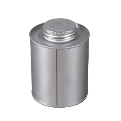 Custom Size 250ml Tin Bucket Quality Metal Glue Can for Paint Food Oil Cylinder Bottle Shape Promotional Use