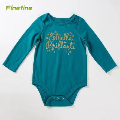 Custom Premium Spring Knitted Long Sleeve Baby Ribbed Romper