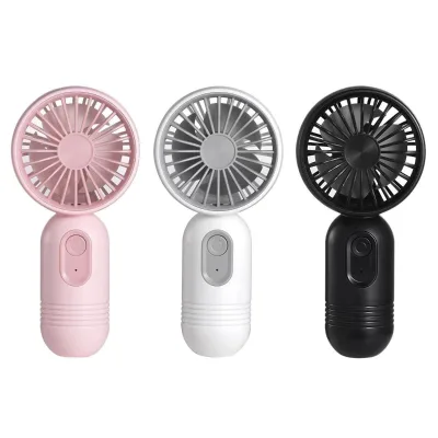 Cross-border F33 Handheld Plastic Mini Fan USB-charged 3-speed Powerful Airflow Mute Compact Summer Fanperfect As Small Gift