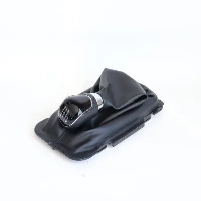 5 6 Speed Car Shift Gear Knob Boot Lever Gear Handball Dust Cover for FORD Manual Gear Shift Knob Car Stying with Black PU