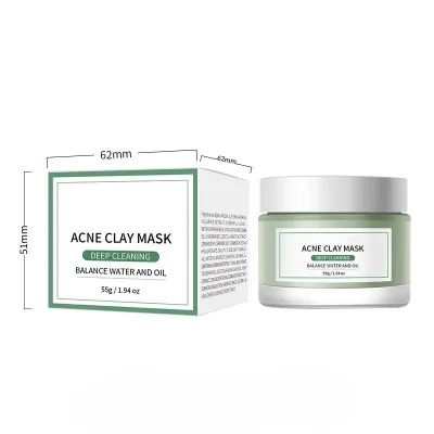 Hot sale promotion high-quality moisturizing deep cleansing wormwood acne mud mask acne marks powder cleansing mask