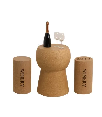 2025 Champagne Cork Stool Table for Decoration and Recreation