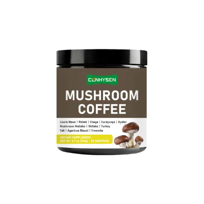 Good Price Mushroom Coffee Powder Support Energy Levels Reishi Mushroom Supplement Boost Focus Powder Coffee