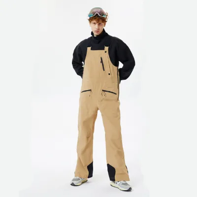 Snowin Men's Snow Bib Womens Snow Overalls Adjustable Snowboard Bibs Outdoor Heat Sealed Tape Sustainable Shell Snowboarding Pan