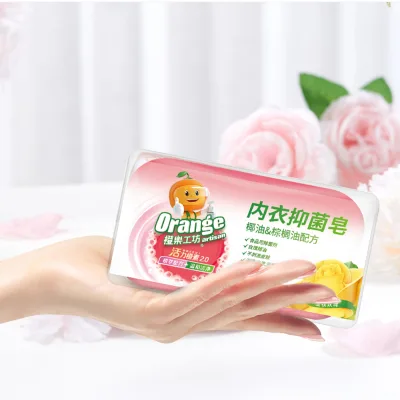 Factory Wholesale 100G Solid Rose Underwear Soap Custom Formula with Special Clothing Cleaning and Care Laundry Soap