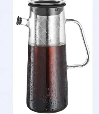 Hot Selling Glass Cold Brew Coffee Maker with Airtight Seal Tea Infuser with Pouring Spout Brew Iced Coffee and Tea Pitcher
