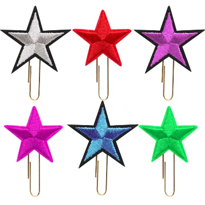 High Quality Paper Clip Fabric Clip Notebook Decorative Bookmark Craft Essentials for Office Stationery