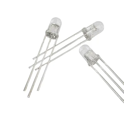 1000pcs/bag Free Sample Bi-color Water Clear Lens 3v 2v 3 pins Red Yellow Green Blue Two Color 5mm Led Dip In Diode
