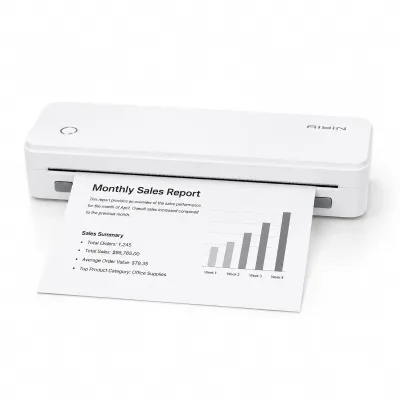 Portable A4 Thermal Printer Manufacturer Wireless USB Inkless Mobile Document Printer OEM ODM Wholesale