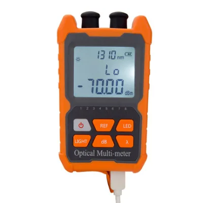 Optical Power Meter with test Light Mini Pocket Rechargeable