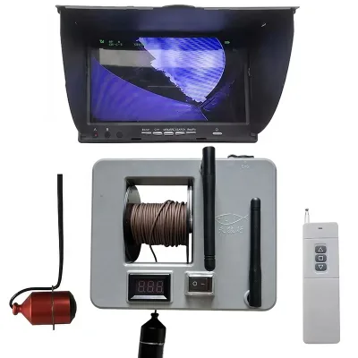 Underwater Sonar Camera Device Echo Sounder 7inch 500M Fishing Bait Boat Real-Time Video Screen(0.5MP)