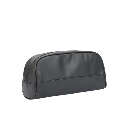 Minimalist Fashion Casual Shell Shaped Cosmetic Bag, Soft PU Leather Large Capacity Makeup Organizer Pouch