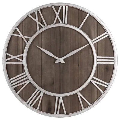 Luxury Business Gift  Clock High Quality Wood Clock Metal Clock