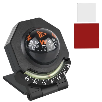 Car Dashboard Compass Car Mount Compass Ball Compass for Vehicle Boat With Slope Meter High Precision Navigation