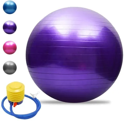 EJOEY PVC Balance Exercise & Massage Gym Ball Wholesale Anti-Burst 45cm to 95cm Custom Logo 55cm 65cm 85cm 90cm Sizes Available