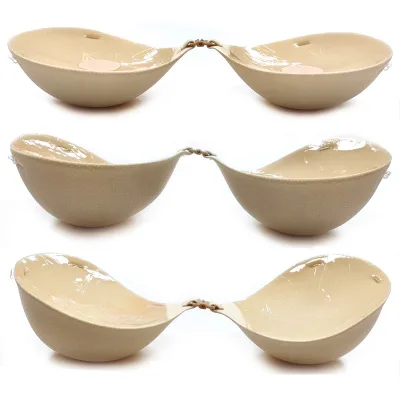 Round Cup Adhesive Backless Bra Breathable Invisible Bra Manufacturer Sticky Bra