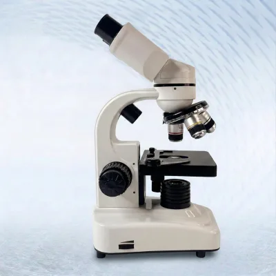 Professional Lab Binocular Compound Microscope, Dual Light Source with Abbe Condenser for Education & Research