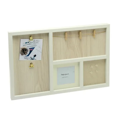 Nordic Style Wooden Photo Frame with Classic Multi-Frame Design and Metal Clip Wood Frames Product