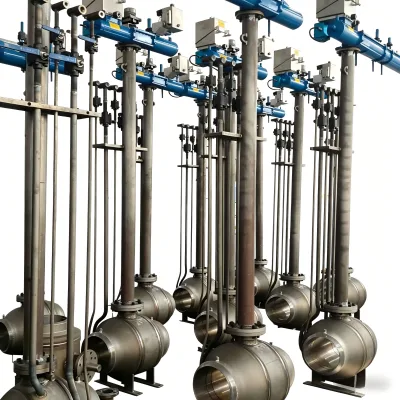 Factory Direct Sale Manual High Pressure Forged Steel A105 Fully Welded Extended Stem Hydraulic Ball Valve Flanged OEM Oil Gas
