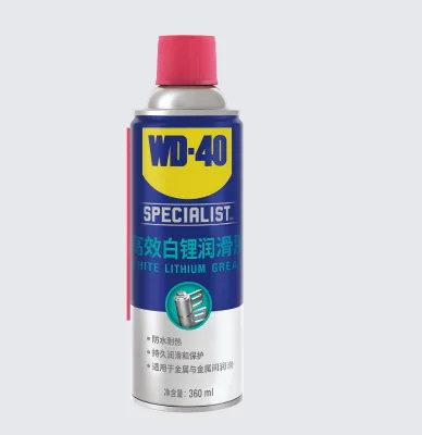 WD-40 Specialist White Lithium Grease Spray, Heavy-Duty Lubricant for Metal Parts, Rust & Corrosion Protection, 360ml