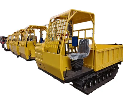 3 Tons of Orchard Transportation Can Be Carried Out by Crawler Transporter, Self-unloading, and Ride-on Operation