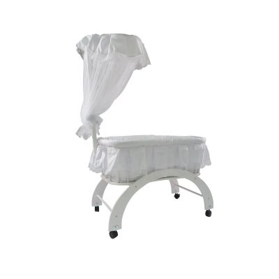 White Baby Cribs for Bedroom Cradle Wood Baby Cribs