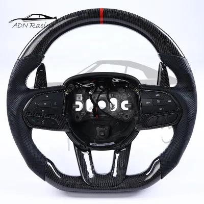 Customization Carbon Fiber Car Steering Wheel for Dodge Charger Scat Pack R/T With Heating Function 2023+
