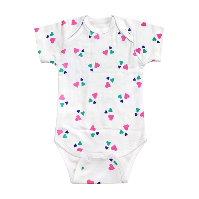 Bamboo Fiber Baby Onesie Infants and Young Children and Girls Clothes Short Sleeve Baby Clothes