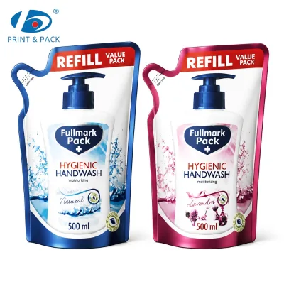 Customized Detergent Refill Pouch for Hand Wash Liquid Packaging High Barrier Mylar Stand up Pouch