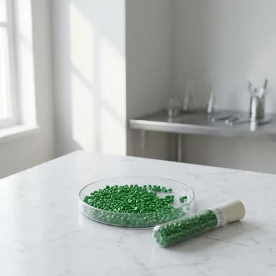 Shrink Film Grade 35% Green Masterbatch Pellets Good Shrinkage Green Color Concentrate for POF PVC Shrink Film