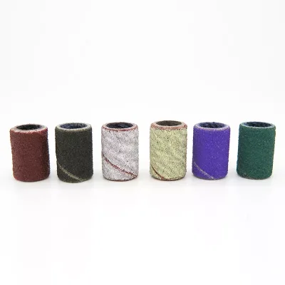 Best White Pink Purple Nail Sanding Bands Manicure Pedicure Tools 120 Zebra Sanding Band 180 for Nail Drill Bits