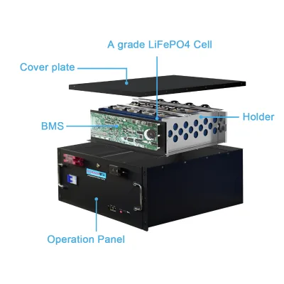 Lifepo4 Module Lithium Battery Rack Mouted 48v Lithium Ions Battery Home Energy Storage